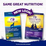 Wellness Complete Health Large Breed Dry Dog Food with Grains, Natural Ingredients, Made in USA with Real Meat (Adult, Chicken & Rice, 15-Pound Bag)