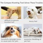 Cyhdddr 5Pcs Knotting Comb for Cats, Pet Knotting Comb De knotting comb for Dog Pet Hair Removal Tool Cat Dog Grooming Supplies Matted Fur Remover