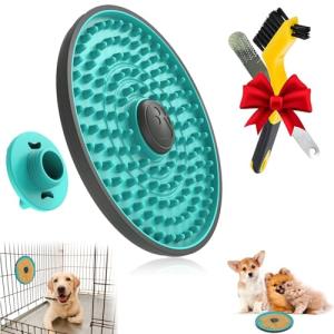 Lick Mat for Dogs, Dog Crate Lick Pads Slow Feeder, Lick Pad Crate Training Toy Crate Lick Plate,Very Suitable Peanut Butter, Treats Yogurt, Bolognese, for Boredom Relief Licking Pad
