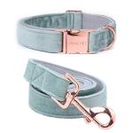 ARING PET Dog Collar and Leash, Velvet Dog Collar and Leash Set, Soft & Comfy, Adjustable Collars for Dogs