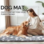 Dog Bed Mat - Comfortable Kennel Pad, Multi-Purpose Crate Bed for Dogs & Cats, Soft Support (Gray, S(24 * 18 * 1.5))