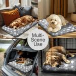 Dog Bed Mat - Comfortable Kennel Pad, Multi-Purpose Crate Bed for Dogs & Cats, Soft Support (Gray, S(24 * 18 * 1.5))