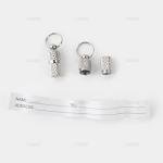 AUEAR, Pet ID Tags Name Address Cell Phone Number Stainless Steel Personalized Dog Cat Small Animal Barrel Tube Anti-Lost (10 Pack)