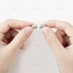 AUEAR, Pet ID Tags Name Address Cell Phone Number Stainless Steel Personalized Dog Cat Small Animal Barrel Tube Anti-Lost (10 Pack)