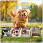 Grnstf Squeaky Dog Toys Coffee Bag Set - Chew-Proof 4-in-1 Hide & Seek Tug Plush Toy with 3 Chew Toys (Bean/Cup/Donut) to Keep Them Busy, Best Birthday Gift for Small Medium Large Dogs