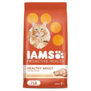 IAMS Proactive Health Adult Healthy Dry Cat Food with Chicken, 7 lb. Bag