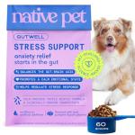 GutWell Stress Support - Dog Anxiety Relief & Calming Treats - Tasty Food Topper for Dog Stress and Anxiety Relief - Support Gut-Brain Axis with Triple-biotic Blend & Magnesium - 60 Scoops
