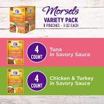 Wellness Healthy Indulgence Morsels Adult Wet Cat Food, Natural, Protein-Rich, Grain-Free, 3 Ounce Pouch, 8 Pack, (Morsels Variety Pack)