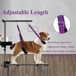 Urciwos Pet Grooming Loop and Belly Strap for Dogs with Extension Strap, Nylon Restraint Noose Adjustable Slip Rope Dog Grooming Supplies for Dog Grooming Arm and Pet Grooming Table - 3 Pack