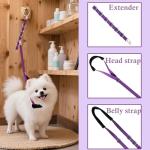 Urciwos Pet Grooming Loop and Belly Strap for Dogs with Extension Strap, Nylon Restraint Noose Adjustable Slip Rope Dog Grooming Supplies for Dog Grooming Arm and Pet Grooming Table - 3 Pack
