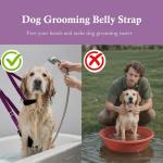 Urciwos Pet Grooming Loop and Belly Strap for Dogs with Extension Strap, Nylon Restraint Noose Adjustable Slip Rope Dog Grooming Supplies for Dog Grooming Arm and Pet Grooming Table - 3 Pack