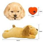 HonourHope Dog Heartbeat Toy for Anxiety Relief, Soft Plush Pet Calming Puppy Behavioral Training Aid, Companion Pillow for Dogs, Cats, and Kitties
