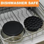 2-in-1 Metal Dog Bowl with Slow Feeder Insert, Stainless Steel Dog Bowls Food Grade 304, Water Food Bowl with Anti-Slip Silicone Base for Small, Medium, Large Dogs