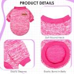 3 Pack Dog Sweaters for Small Dogs Girl Boy Winter Fleece Clothes Warm Soft Dog Sweatshirt Outfit for Dogs Cats Pet Apparel (Pink+Rose+Purple, X-Small)