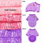 3 Pack Dog Sweaters for Small Dogs Girl Boy Winter Fleece Clothes Warm Soft Dog Sweatshirt Outfit for Dogs Cats Pet Apparel (Pink+Rose+Purple, X-Small)