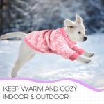 3 Pack Dog Sweaters for Small Dogs Girl Boy Winter Fleece Clothes Warm Soft Dog Sweatshirt Outfit for Dogs Cats Pet Apparel (Pink+Rose+Purple, X-Small)