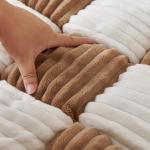 Awjcsv Washable Dog Bed, Plush Dog Crate Beds Comfy Pad, Anti-Slip Pet Mat for Medium, Small Dogs Breeds (Brown, 27.6" L x 27.6" W x 2.3" Th)