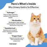 Pet Wellbeing Urinary Gold for Cats - Vet-Formulated Multi-Herb Urinary Tract Support - Feline Bladder Health & Urinary System Wellness - Holistic Cat Supplement - Liquid Formula 2 oz (59ml)