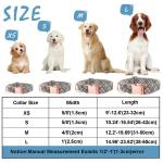 Hilkycton Plaid Dog Collar Leash Set with Bow Tie Adjustable Cute Puppy Collar with Durable Metal Buckle Girls Boys Dog Collar for Small Medium Large Dogs Vintage-M