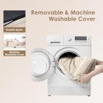 EHEYCIGA Memory Foam Dog Bed Medium Sized Dogs, Waterproof Dog Bed Orthopedic with Washable Removable Cover, Non-Slip Pet Bed Couch for Crate, 30x20x6 Inches, Beige