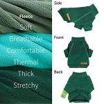 Fitwarm 3 Pack Fleece Sweater, Turtleneck Sweatshirt, Winter Clothes for Small Dogs & Cats, Pet Pullover Jumper, Cat Apparel, Dark Green, Teal Green, Olive Green, Medium