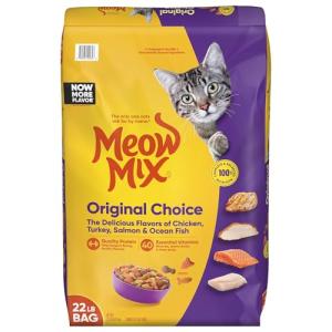 Meow Mix Original Choice Dry Cat Food, 22 Pound Bag