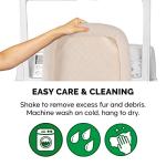 Furhaven Dog Bed for Small Dogs & Indoor Cats, 100% Washable, Sized to Fit Crates - Sherpa Fleece Bolster Crate Pad - Cream, Small