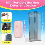 Mini ultrasonic dog bark deterrent device, effectively stops unwanted barking with 50ft Long Range,pain free training & behavior aid for indoor/outdoor use,rechargeable portable dog barking stopper