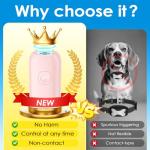 Mini ultrasonic dog bark deterrent device, effectively stops unwanted barking with 50ft Long Range,pain free training & behavior aid for indoor/outdoor use,rechargeable portable dog barking stopper