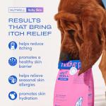 GutWell Itchy Skin - Dog Itching Skin Relief & Seasonal Allergy Itch Relief for Dogs - Promotes Skin Hydration, Elasticity & Healthy Barrier with Triple-biotic Blend, Zinc, & Vitamin E - 60 Scoops