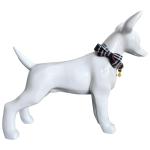 Yizepet Dog Collar and Leash Set-Plaid Puppy Collar with Bow Tie - Adjustable pet Collar for Dogs with Bell, Stylish Pattern for Small Medium or Large Boy and Girl Dog