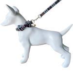 Yizepet Dog Collar and Leash Set-Plaid Puppy Collar with Bow Tie - Adjustable pet Collar for Dogs with Bell, Stylish Pattern for Small Medium or Large Boy and Girl Dog