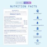 GutWell Itchy Skin - Dog Itching Skin Relief & Seasonal Allergy Itch Relief for Dogs - Promotes Skin Hydration, Elasticity & Healthy Barrier with Triple-biotic Blend, Zinc, & Vitamin E - 60 Scoops