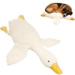 Nixegym Large Plush White Duck Dog Toy, Realistic Goose Design Dolls Suitable for Dogs Chew and Play, Best Indoor Puppies and Senior Pups (50cm 19.69inch)