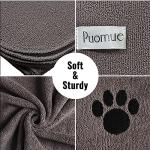 Puomue Microfiber Dog Towels for Drying Dogs, Super Absorbent and Soft Pet Grooming Towel, 40 Inch X 23.6 Inch, Perfect Dog Shower & Bath Supplies for Large, Medium or Small Dogs, Grey