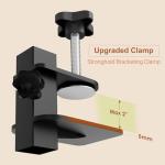 Mot Ycse Professional Dog Grooming Table Arm with Hammock, Scissors, Nail Clipper Kit - Adjustable Grooming Arm Restraint System for Small Medium Pets at Home or Salon(Gray)