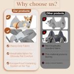 Mot Ycse Professional Dog Grooming Table Arm with Hammock, Scissors, Nail Clipper Kit - Adjustable Grooming Arm Restraint System for Small Medium Pets at Home or Salon(Gray)