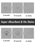 Absorbent Dog Food Mat-Cat Dog Mat for Food and Water Bowl, Quick Dry Pet Food Mat, No Stains Dog Feeding mat, Dog Accessories Pet Supplies Mat-Dog Water Bowl Mat for Messy Drinkers