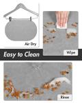 Absorbent Dog Food Mat-Cat Dog Mat for Food and Water Bowl, Quick Dry Pet Food Mat, No Stains Dog Feeding mat, Dog Accessories Pet Supplies Mat-Dog Water Bowl Mat for Messy Drinkers