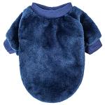 FabriCastle Small Dog Sweater, 3-Pack Dog & Cat Clothes, Soft and Warm Pet Jackets for Small Dogs Boy & Girl, Winter Pet Apparel Costumes, Puppy Outfits (Grey,Blue,Dark Blue, X-Large)