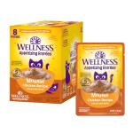 Wellness Appetizing Entrées Mousse Adult Wet Cat Food, Natural, Protein-Rich, Grain Free, 1.4 Ounce Pouch, 8 Pack (Chicken Recipe)