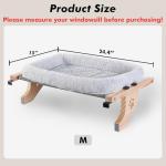 Sturdy Cat Hammock Window Perch with Cushion