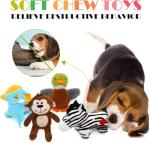 SHARLOVY Dog Squeaky Toys for Small Dogs,Stuffed Animal Puppy Toy,Cute Puppy Chew Toy for Dog Teething, for Small to Medium Dogs,Soft Plush Pet Toys Pack 12 in Gift Box