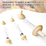CYG&CL 14 Pack Pet Nursing Feeding Kit Pet Feeding Syringe for Cats Nipple for Kittens Nipple for Puppies Kitten Bottle Feeding Kit for Newborn Squirrels, Rabbits, Small Animals and Wildlife