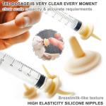 CYG&CL 14 Pack Pet Nursing Feeding Kit Pet Feeding Syringe for Cats Nipple for Kittens Nipple for Puppies Kitten Bottle Feeding Kit for Newborn Squirrels, Rabbits, Small Animals and Wildlife