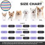 BAEJMJK Striped Dog Pajamas Stretchy Cute Four-Legged Boy Girl Dog Clothes with Sleeves Comfortable Dogs Jumpsuit Colorful Pet Puppy Outfits Apparel for Small Medium Dogs Cats(Pink,Pink,X-Small)