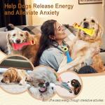 LLSPET Dog Squeaky Toys 3 Pcs Rubber Chicken Dog Toy, Squeaking Fun Chew Toy for Dogs Indoor and Outdoor Interactive Toys for Medium and Large Breeds 7.9 inch