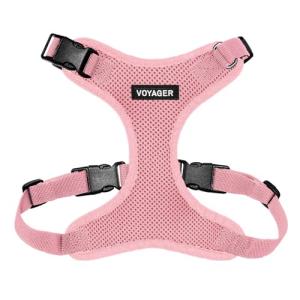 Voyager Step-in Pet Harness - All Weather Mesh, Adjustable Step in Harness for Cats and Dogs by Best Pet Supplies - Pink, S