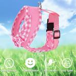 SuperBuddy Upgraded Soft Mesh Dog Harness, Super Breathable Lightweight Pet Harnesses for Puppy Dogs Outdoor Walking, Pink Dog Harness and Dog Leash Set Packing -XSmall