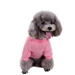 Jecikelon Dog Clothes Dogs Sweater Soft Puppies Clothing Winter Puppy Sweaters Warm Outfit for Dogs Small XXS XS Cat Apparel (Pink, M)